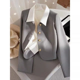 2025 Spring And Autumn New Short Coat Women Fashion Suit Casual With High-End Temperament Small Suit Woman