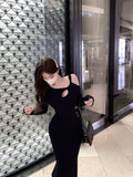Sweet And Spicy Atmosphere Sense Fishing Dating Skirt Women's Autumn And Winter Stender Air Quality With Coat Dress