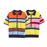 New Summer Striped Knitted POLO Shirt 3653015