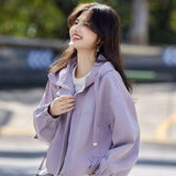 Travel Essential Casual Clothing 2026 Spring Fashion Design Sense Thin With Small Coat Women's Loose Short