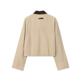 Summer New Wick Collar Retro Style Style Short Jacket 1298255