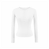 Pure-Style Sexy Hottie Set Spring Warehouse Round Collar Buckle Long-Sleeved T-Shirt Low-Waisted Hip Shorts Skirt Girl