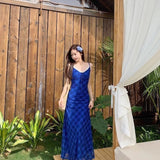 French Vintage Suspension Dress 2025 Summer New Fashion Spice Girl Design Slend Of Stupe