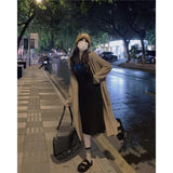 Pit-Knitted Dress With Coat Women's Autumn And Winter Small In The Long Over-Knee Skirt Skirt