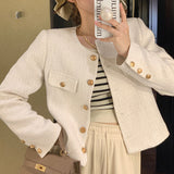 There Is A Small Fragrant Wind Thick Coat Women's Autumn And Winter 2025 New French Short High-End Temperament Top Coat