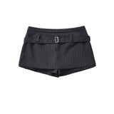 2025 Summer New Sexy Hottie Retro Stripe Bag Hip Skirt Anti-Light A Word Half-Dress Skirt Girl