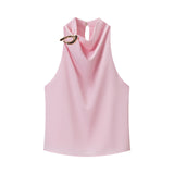 Spring New Accessories Hanging Neck Fashion Top 8919911