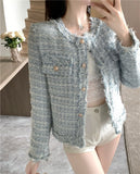 (There Is Inner) Short Coat Female Design Sense Autumn New Small Fragrant Style French Temperament Blouse