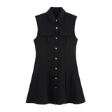 Spring New With Shoulderless Sleeveless Skinny Dress 2157026