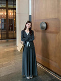 Early And Early Autumn Atmosphere Wearing A Set Of High-End Knitted Dress Women's Set 2026 New Long Dress