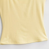 Purely Want Small Lace U Collar Tight Short-Sleeved T-Shirt Women's Summer Elastic Base Slim Bottom Small Top