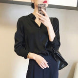 2026 New Set Of Semen Shirts In Autumn New High-End Design Shirt High-End Gas Top Woman