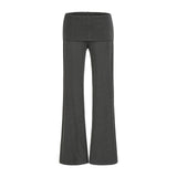 Korean Suit Strapped Knitted Cardigan T-Shirt Women Hanging Neck Hanging Slings Feel Leisure Pants Anti-Walking Half-Dress Skirt