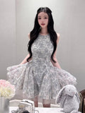 Birthday Party Party Dress Rich Rich Family Heavy Industry Lace Embroidery Mesh Yarn Waist Ponpong Princess Skirt