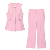 BSK&TRAF Women's Clothing Fall 2025 New Short Skirt Hem Vest 3701597 Flared Trousers 3688597