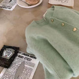 Knitted Cardigan Girl Spring And Autumn Thin Gentle Temperament Fashion Long-Sleeved Short Knit Sweater Coat Top