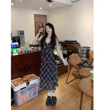 Fashion Irregular Lotus Side Sling Dress Women's Summer 2025 New Ocean Gas V-Neck Waist Lattice A Skirt