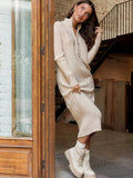 Autumn And Winter New High-End Half-Zip Knitted Dress Women Loose Thin Long Temperament Sweater Dress