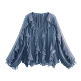 Spring New Laminated Solid Color Shirt 4786063321