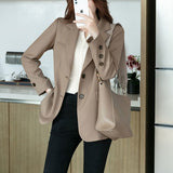 2025 New Spring Women's Blazer Senior Design Korean Version Of Loose Casual Suit Jacket Tide