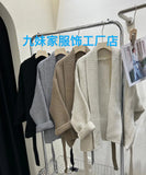 Autumn And Winter New Knitted Cardigan Women 2026 High Sense Loose Belt Bathrobe Lazy Sweater Coat Thick