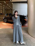 Early And Early Autumn Atmosphere Wearing A Set Of High-End Knitted Dress Women's Set 2026 New Long Dress