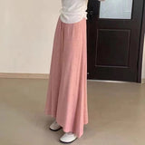 Autumn And Winter Keep Warm Comfortable Knitted Half-Dress Woman 2025 New Korean Version Of High-Rise Thin Medium-Long Skirt Half Skirt