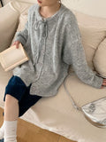 Butterfly Purple Sweater Cardigan Women Autumn And Winter New Tice With Flower Wool Large Loose Lazy Knit Coat
