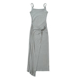 Sexy French Rich Summer Sling Dress With A Waist Birthday Dress Famous Woman Wearing Female Elegance