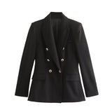BSK&TRAF Women's Clothing 2025 Summer New Temperament Repair Suit Jacket 7608646500